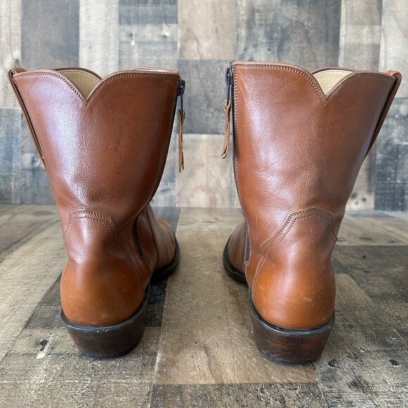 Lucchese Classics Handmade F5073 Side Zip French Toe Cowboy Boots Mens 10.5 EE - Picture 7 of 12